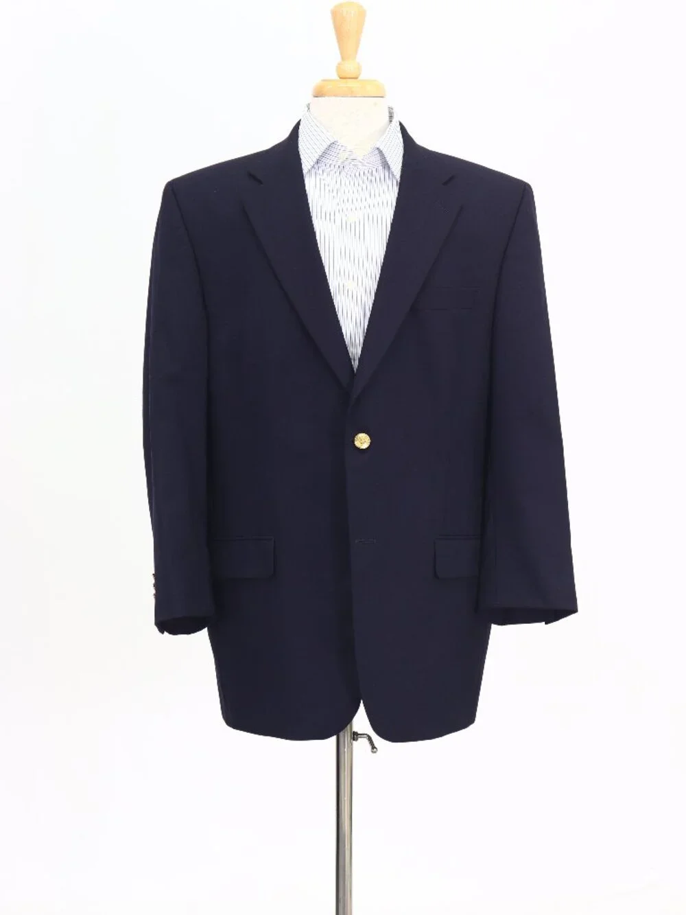 S. Cohen 43R Navy Blazer Sport Coat Jacket 2-Button Solid W855